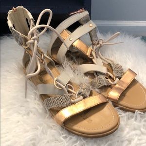Gently used Sorel leather gladiator sandals
